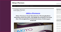Desktop Screenshot of akiyopermen.com