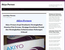 Tablet Screenshot of akiyopermen.com
